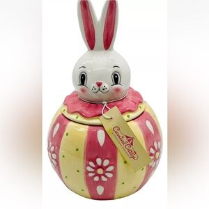 Joanna Parker Carnival Cottage Easter Canister NEW